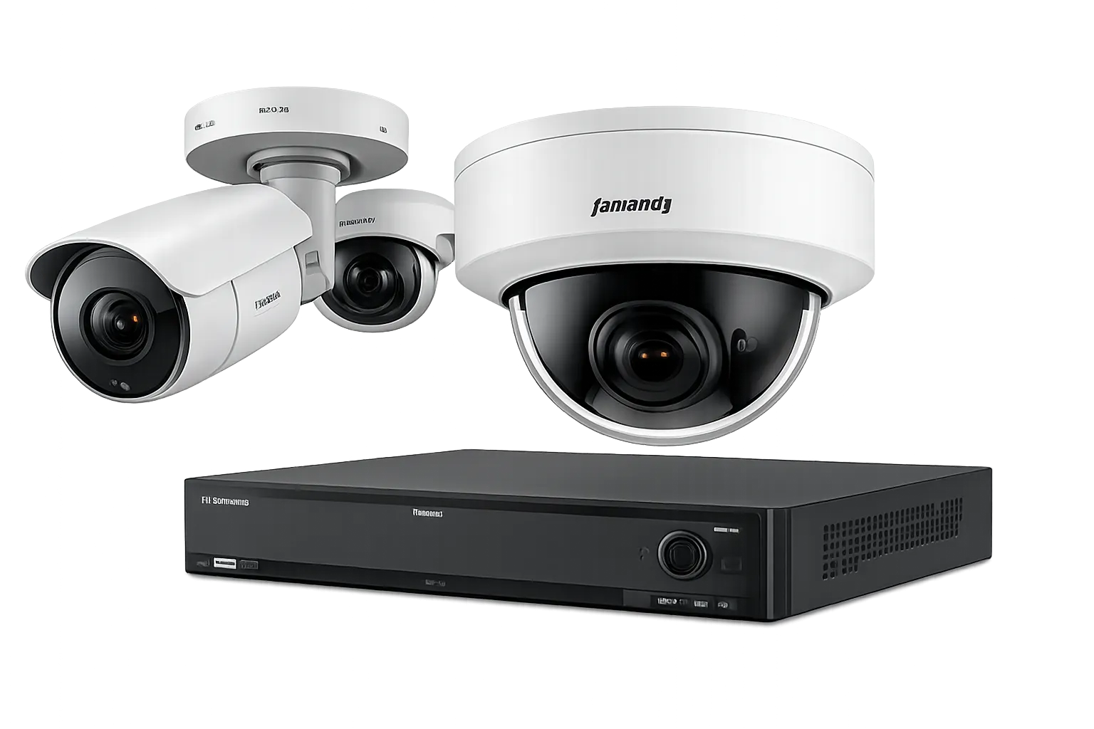 HikVision and Dahua CCTV cameras with DVR recording unit